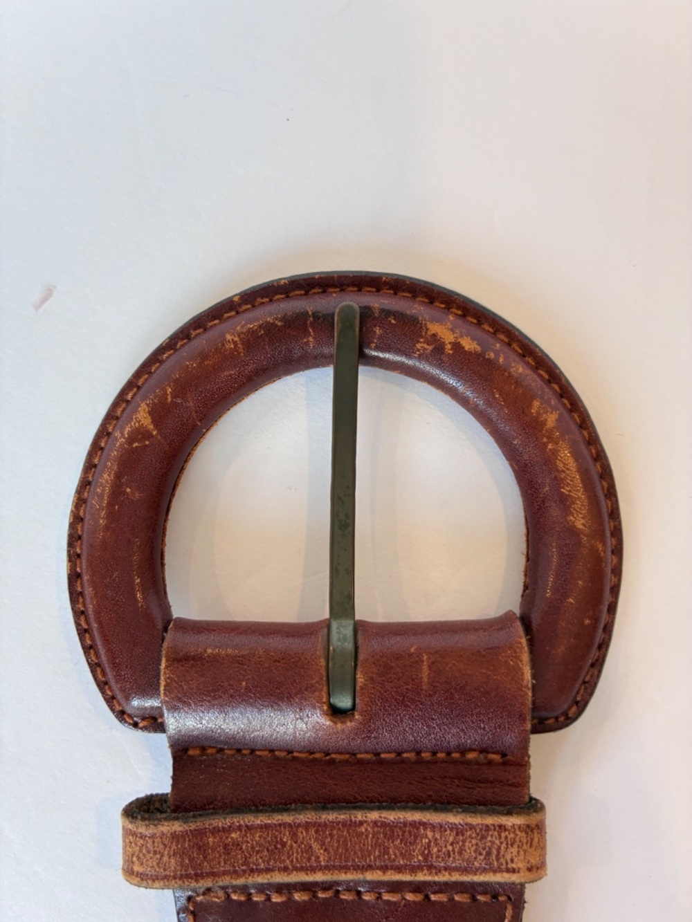 Talbots Genuine Leather Braided Woven Belt Brown Women’s Medium Boho Western - Picture 3 of 11